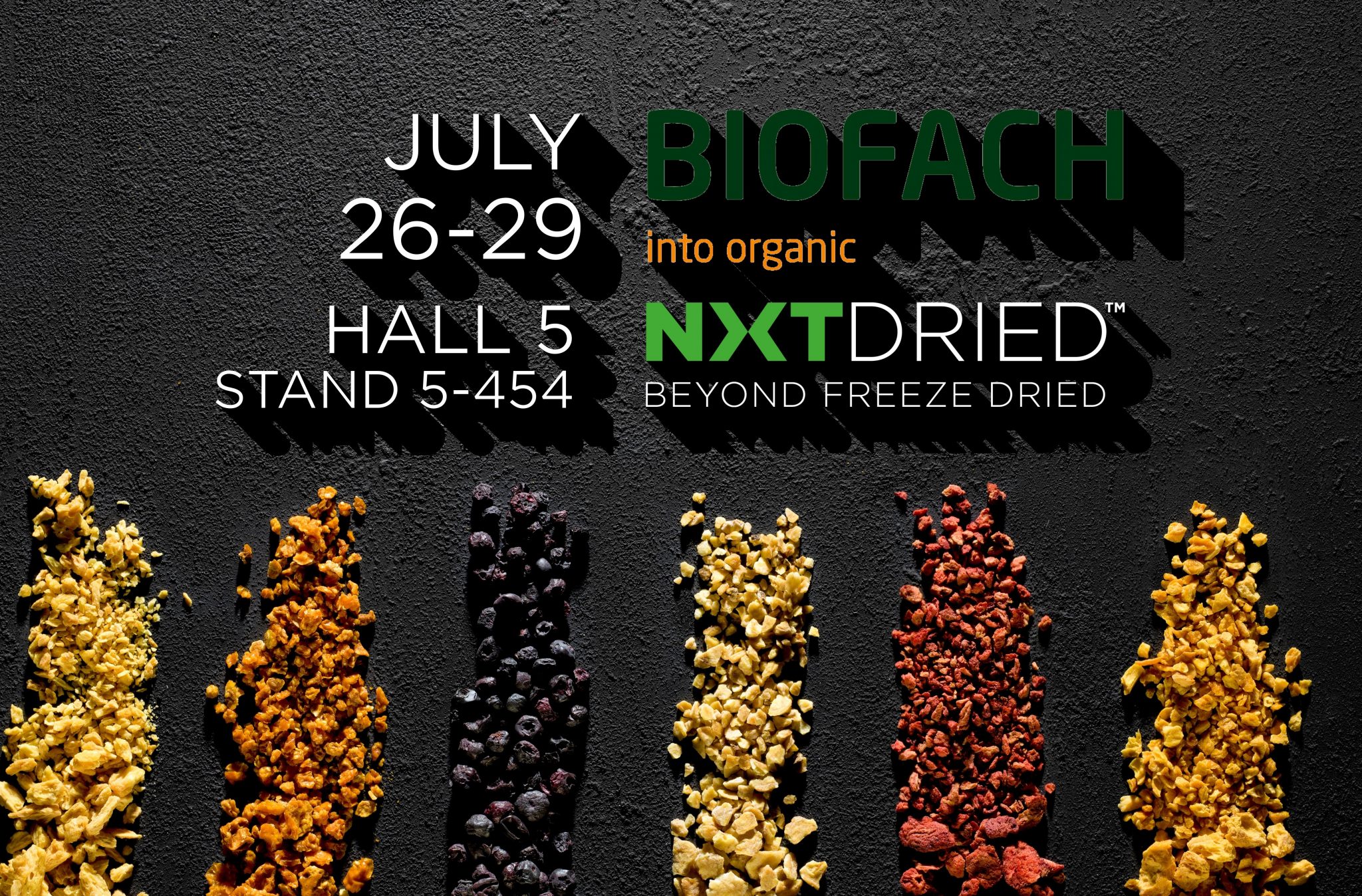 BIOFACH 2022: NXTDRIED LAUNCHES NEW SNACKS & INGREDIENTS