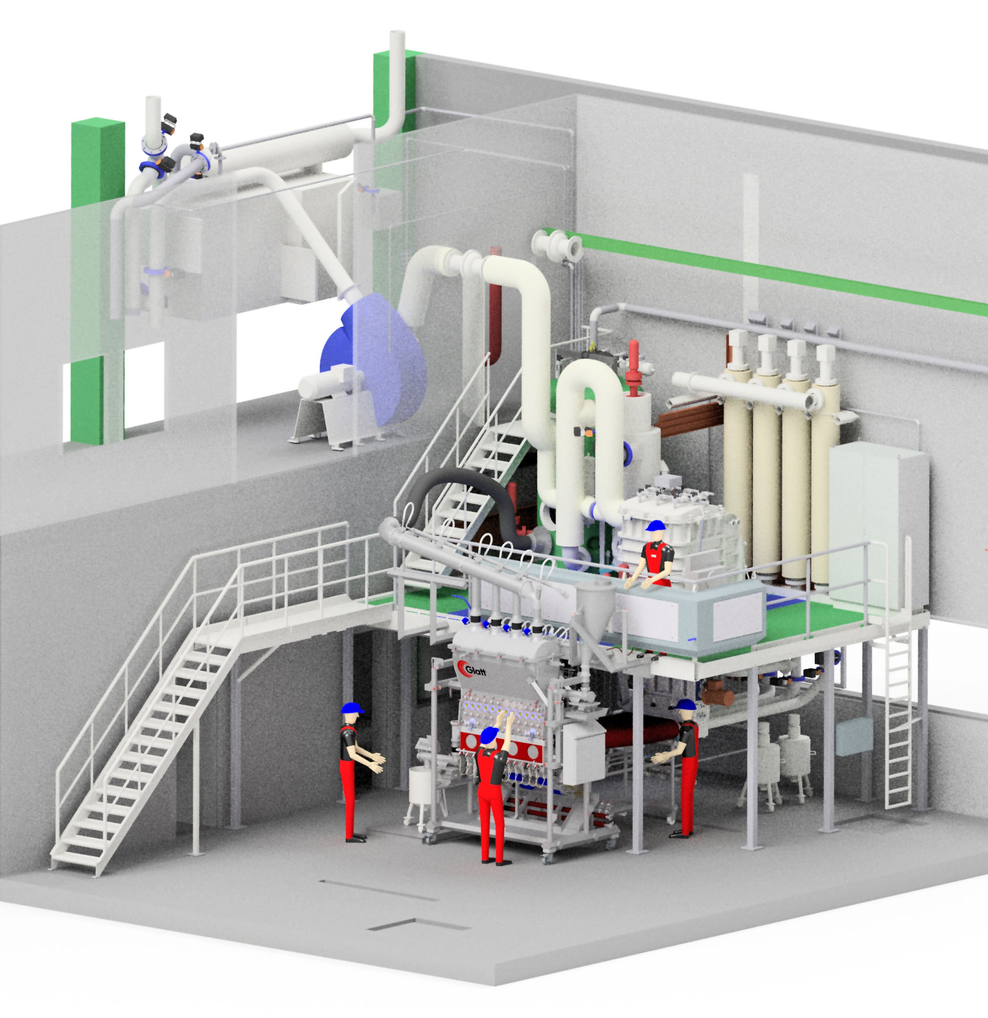 New fluidized bed coater module for all continuous coating and layering processes in the fluidized bed