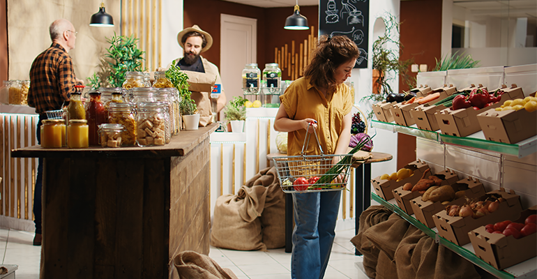 Organic food sales up in the US and UK