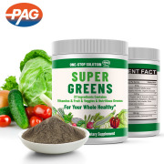 Super Greens Powder Private Label Multivitamin Bulk Mix Complete Whole Foods Adaptogen Vitamin Mineral Superfood Green Powder