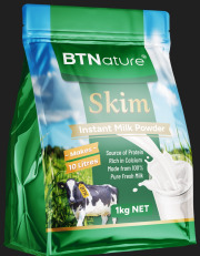 BTNature Skim Instant Milk Powder 1kg (Bag)