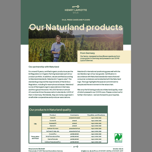 Our products according to Naturland quality