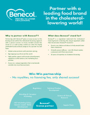 Benecol licensing brochure