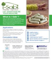 I-Sabi™: Let your food be your medecine.